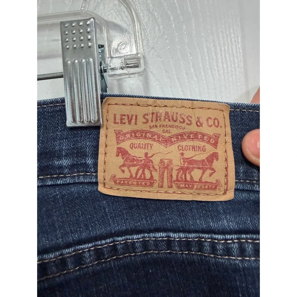 Levis Classic Bootcut Jeans Womens 20W Dark Wash Indigo Denim Plus Size Mid Rise